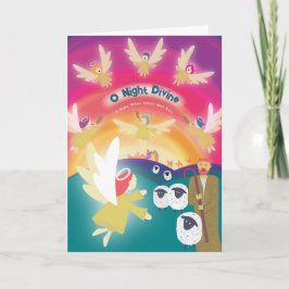 O Cartão de Natal Divino da Noite