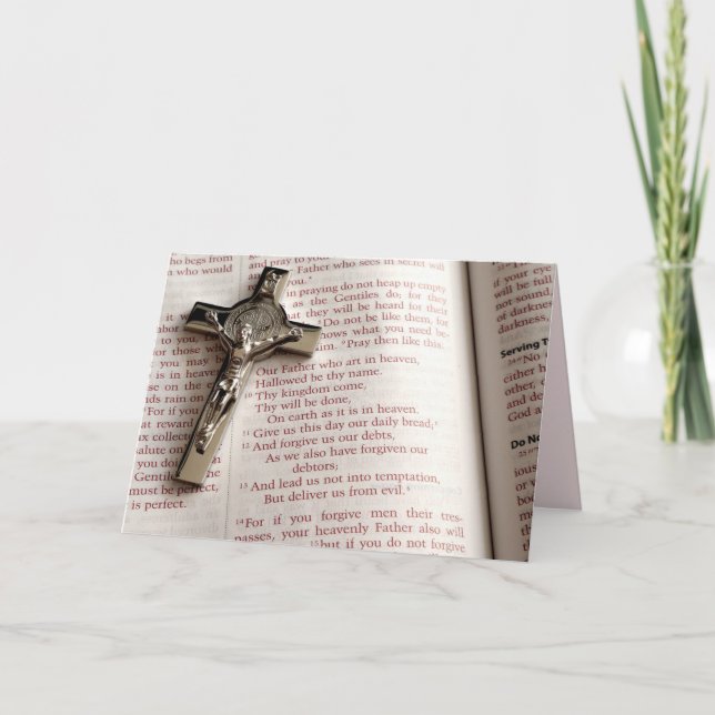 o cartão de oração dos senhores (Frente)