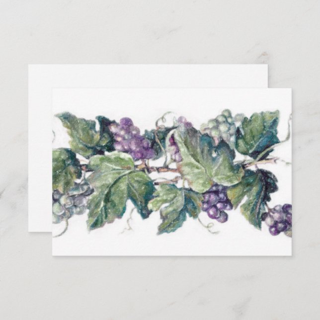 O Cartão de Resposta do Vineyard (Frente/Verso)