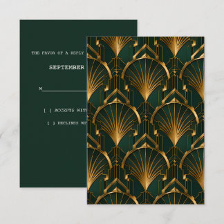 O Cartão de Resposta para o Casamento Gatsby