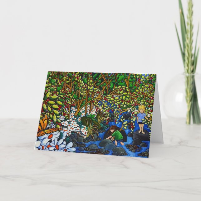 O Cartão de Saudação Creek (Frente)