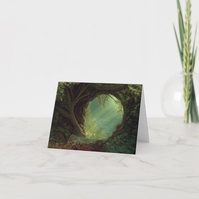 O Cartão de Saudação do Caminho Dobrado (Frente)