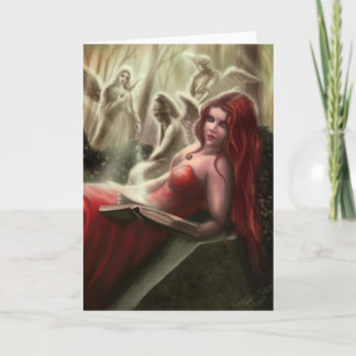 O cartão de saudação dos ângulos de choro