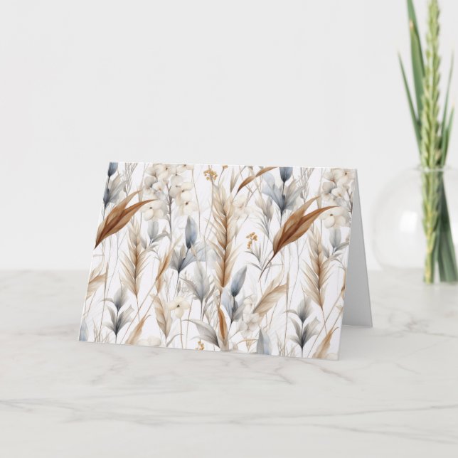 O Cartão de Saudação Wheatfield (Frente)