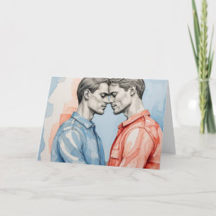 O Cartão de Saudações Gay do Casal