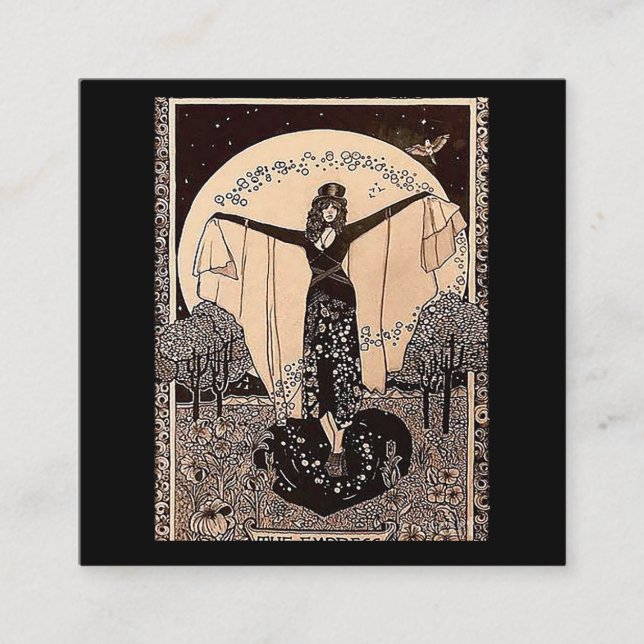 O cartão de tarô da imperatriz (Frente)