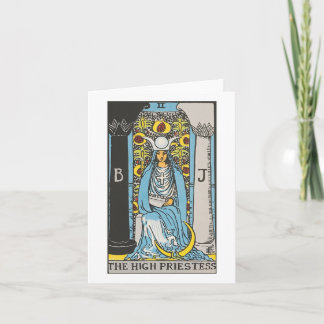 O cartão de tarô de alta sacerdota - Rider Waite S