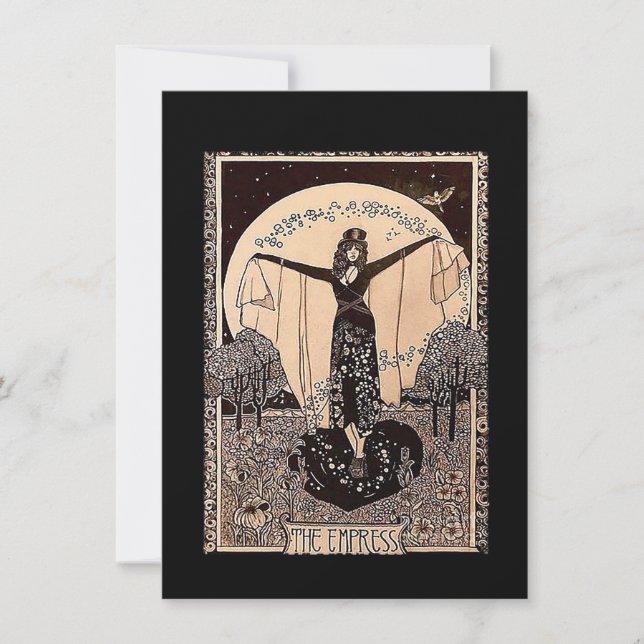 O cartão de tarot da imperatriz (Frente)