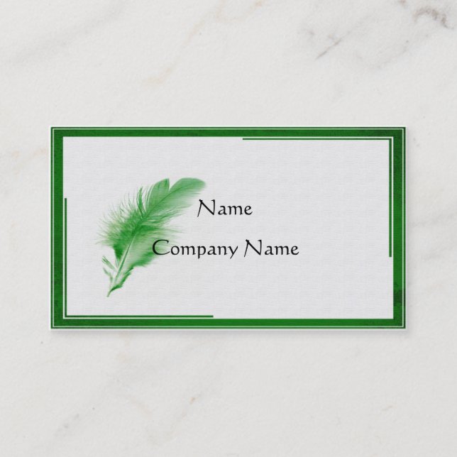 O cartão de visita da palavra escrita (Frente)