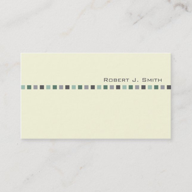 O cartão de visita de homens modernos (Frente)