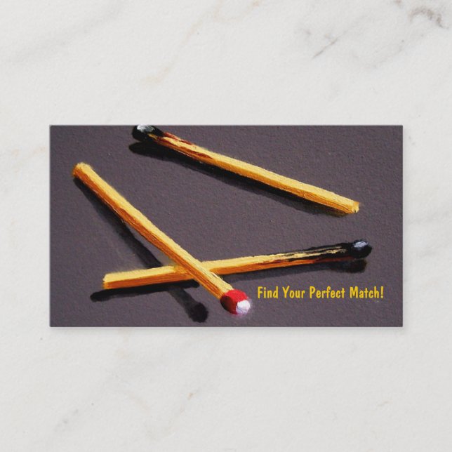 O CARTÃO DE VISITA DO CASAMENTEIRO: Três fósforos (Frente)