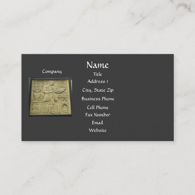 O cartão de visita do contador (Frente)