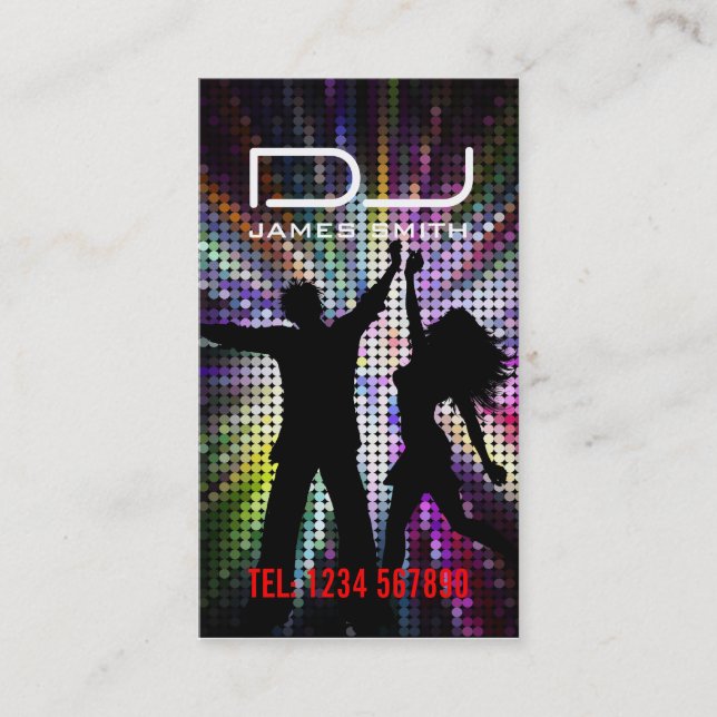 O cartão de visita do DJ (Frente)