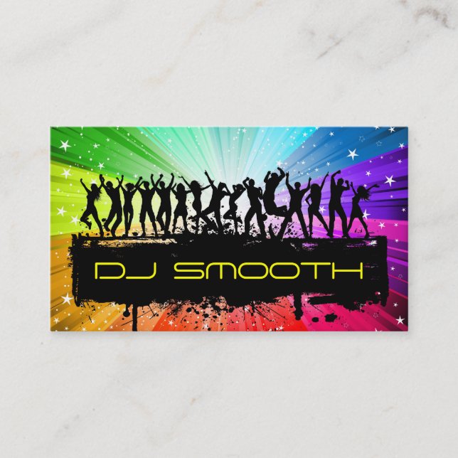 O cartão de visita do DJ (Frente)