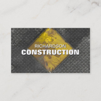 O cartão de visita do metal da construção oxidou