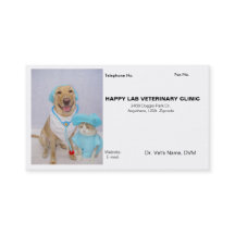 O cartão de visita do veterinário
