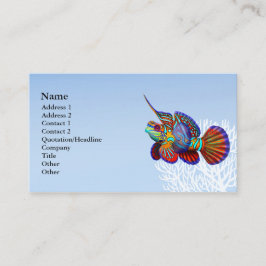 O cartão de visita dos peixes de Dragonet do góbio