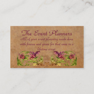 O cartão de visita dos planejadores de evento