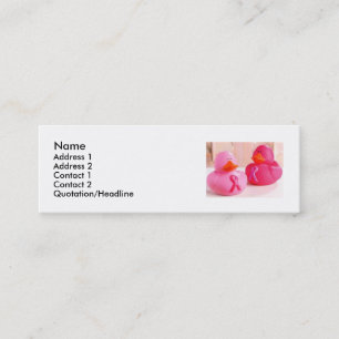 O cartão de visita U dos patos personaliza