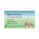 O cartão de visita veterinário animal persegue o