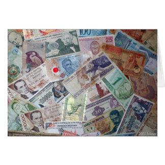 O cartão do dinheiro