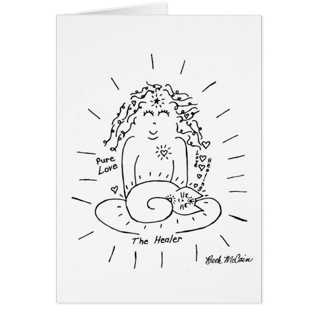 O cartão do gato do curandeiro (Frente)