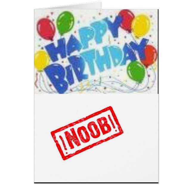 o cartão do noob (Frente)