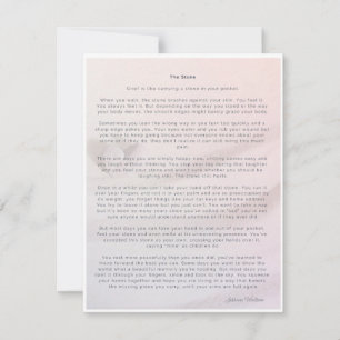 O cartão do tamanho do cheio de pedra para dor ou 