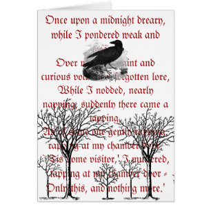 O cartão do vintage do corvo