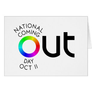 O cartão grande do branco da SAÍDA