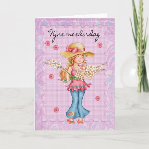 O cartão holandês do dia das mães, ama-o grupos!