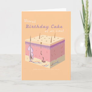 O CARTÃO O MAIS MAU DO BOLO DE ANIVERSÁRIO