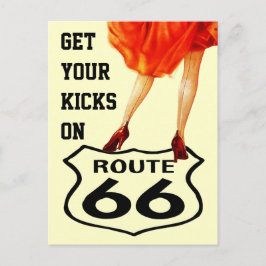 O cartão OBTEM SEUS PONTAPÉS no estilo retro da