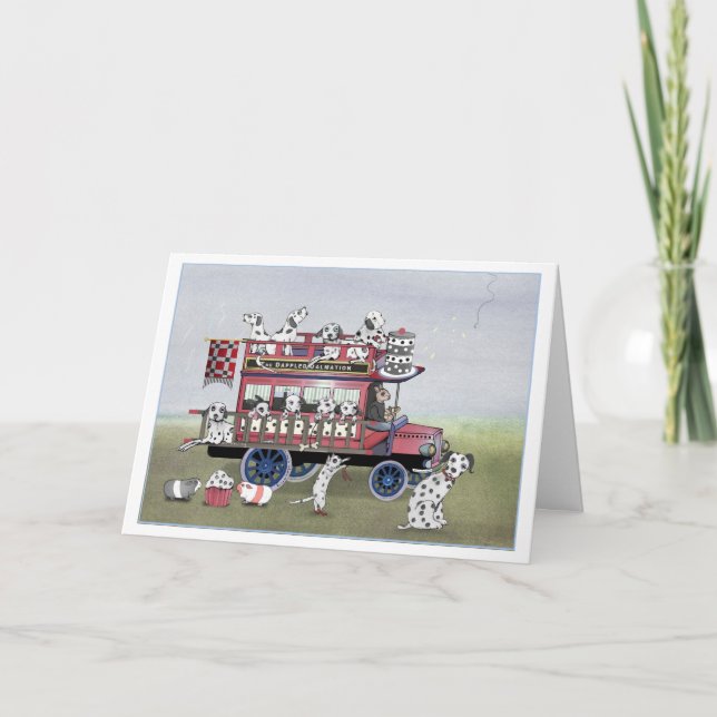 O Cartão Omnibus Dalmation Dappled (Frente)