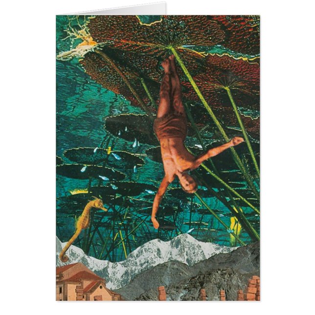 O cartão pendurado do homem (Frente)