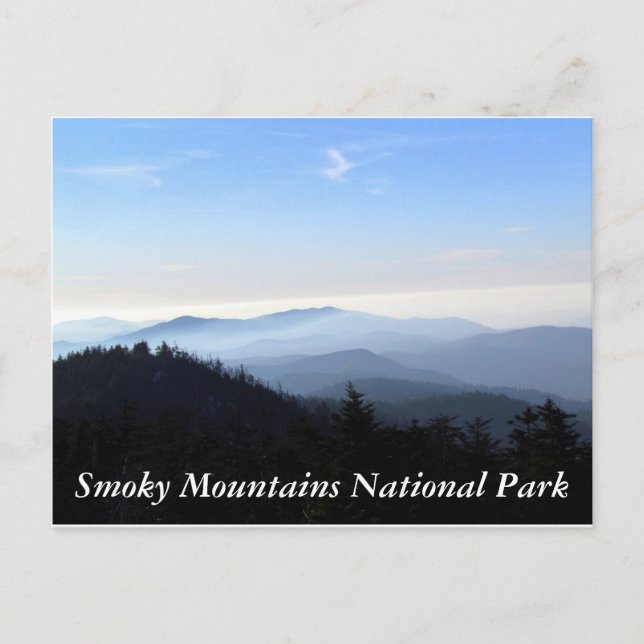 O cartão postal das Smoky Mountains (Frente)