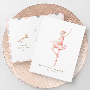 O cartão postal de Natal da Bailarina do Quebra-No