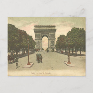O cartão postal do Arc de Triomphe de l'Étoile.