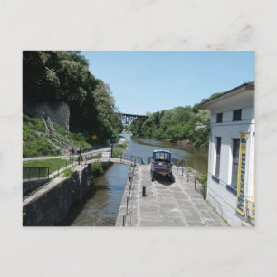 O cartão postal do Canal de Erie
