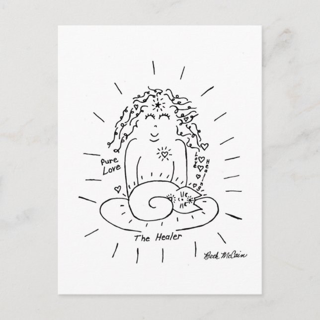 O cartão postal do gato curandeiro (Frente)