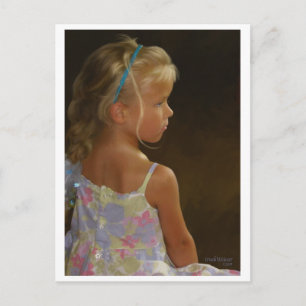 o cartão postal do vestido de verão