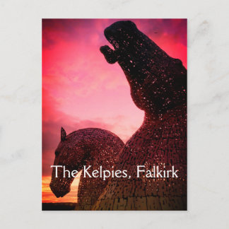 O cartão postal dos Kelpies, esculturas de cabeça 