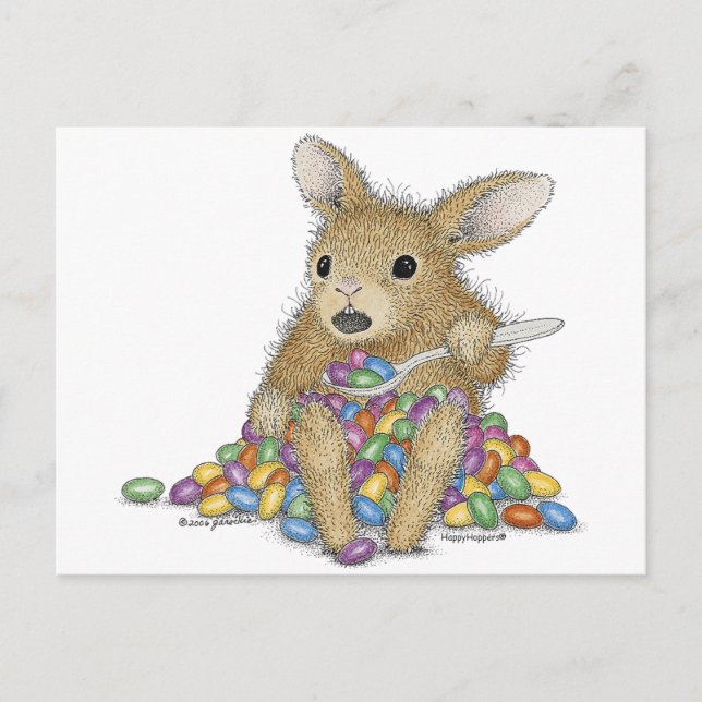 O cartão postal HappyHoppers® (Frente)