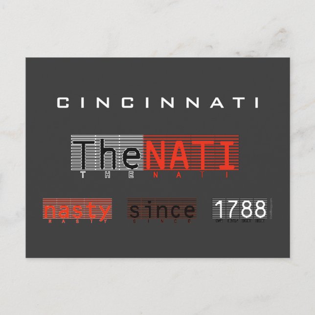 O cartão postal NATI (Cincinnati) 1788 (Frente)