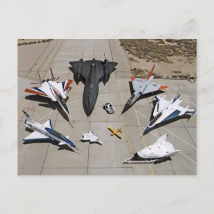 O cartão postal X-31, F-15S/DMT, SR-71, F-106, F-1