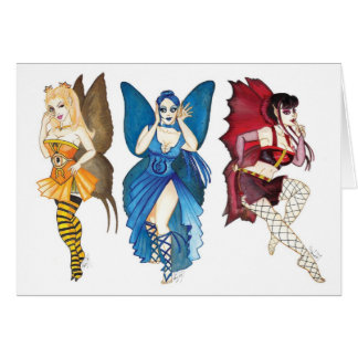 O cartão sábio de três fadas