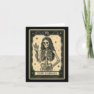 O Cartão Virgo Tarot - Bruxa Gótica Halloween