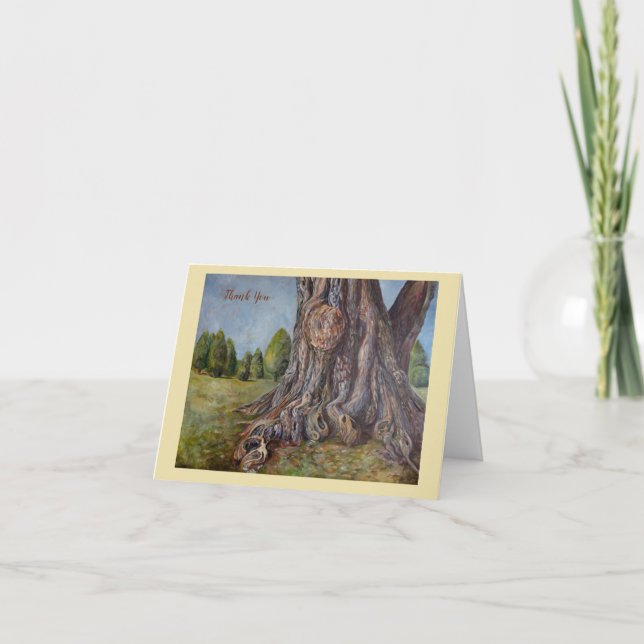 O cartões de agradecimentos da Árvore das Testemun (Frente)