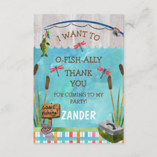 O Cartões de agradecimentos de aliança de peixe