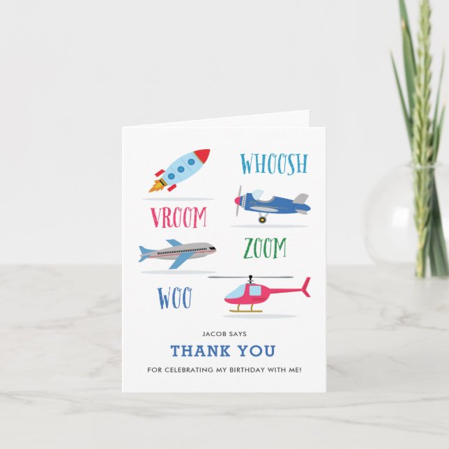 O cartões de agradecimentos de aniversário de Whoo (Frente)